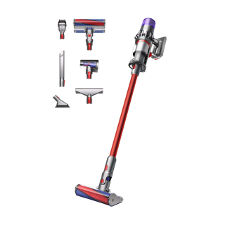 Dyson V11 Fluffy Aspirapolvere Senza Filo Nichel, Rosso Senza Sacchetto