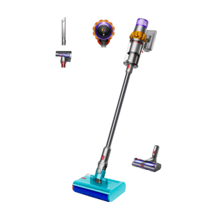 Dyson V15s Detect Submarine Aspirapolvere a Bastone 2 in 1 Batteria Secco e Bagnato Senza Sacchetto 0,77 L Nichel, Giallo