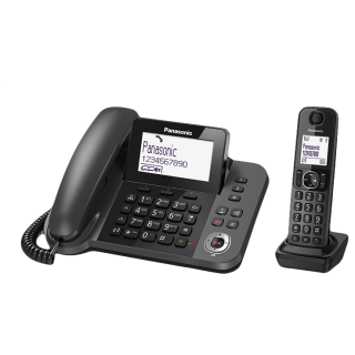 Panasonic Kx-tgf320exm - Telefono Cordless con Segreteria Telefonica, Nero