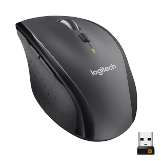 Logitech M705 Marathon Mouse Wireless, Ricevitore Usb Unifying 2,4 Ghz, 1000 Dpi, 5 Pulsanti Programmabili, Durata Batteria di 3 Anni, Compatibile con Pc, Mac, Laptop, Chromebook