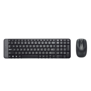 Logitech Mk220 Combo Tastiera e Mouse Wireless Compatti per Windows, 2,4 Ghz Wireless con Ricevitore Usb Unifying, Durata Batteria di 24 Mesi, Compatibile con Pc, Laptop