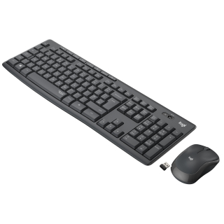 Logitech Mk295 Kit Mouse e Tastiera Wireless – Tecnologia Silenttouch, Tastierino Numerico, Tasti Scelta Rapida, Tracciamento Ottico Avanzato, Ricevitore Usb Nano, Senza Lag, Meno 90% di Rumore