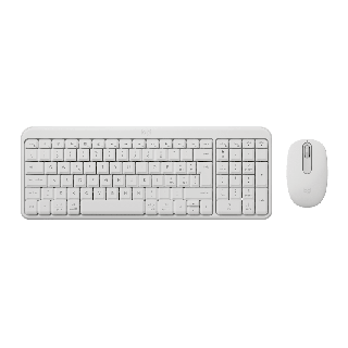 Logitech Mk250 Compact Bluetooth Wireless Combo Tastiera Mouse Incluso Universale Rf Senza Fili + Bluetooth Italiano Bianco