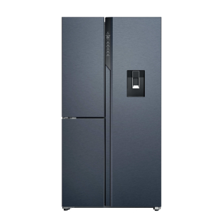 Haier Hspr79f18ewmb Frigorifero Side By Side 3 Porte Libera Installazione 573l e Nero