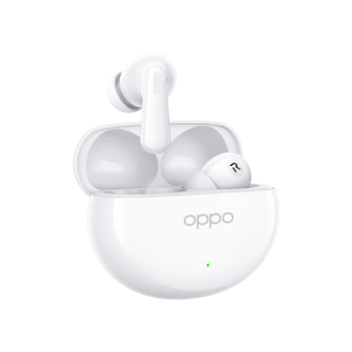 Oppo Enco Air4 Auricolari True Wireless,44h di Autonomia, Driver in Titanio, Bluetooth 5.4, Controlli Touch, Cancellazione del Rumore Ai, Android e Ios, Ip55, [versione Italiana], Silky White
