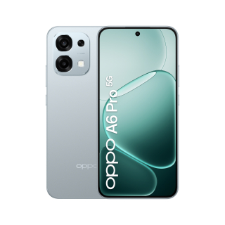 Oppo A6 Pro 5g Smartphone, Foto Ai 50mp, Frontale 16mp, Display 6.57” 120hz Amoled Fhd+, 6500mah, Ram 8(esp8gb)+rom 256gb (esp2tb), Ip69, [versione Italia], Lunar Titanium