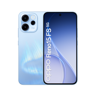 Oppo Reno15 Fs 5g Ai Smartphone, Tripla Fotocamera 50+8+2mp, Selfie 50mp, Display 6.57” 120hz Amoled Fhd+, 6500mah, Ram 8gb(esp2gb/4gb/8gb)+rom 512gb [versione Italia], Aurora Blue