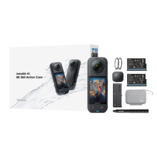Insta360 X5 Bundle Fotocamera per Sport D'azione 72 Mp 8k Ultra Hd 25,4 / 1,28 Mm (1 / 1.28") Wi-fi 200 G