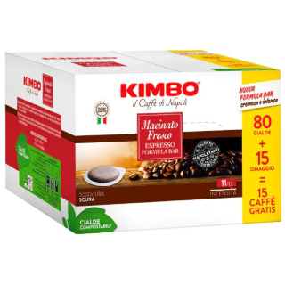 Kimbo 014290 Capsula e Cialda da Caffè Cialde Caffè Tostatura Scura 95 Pz