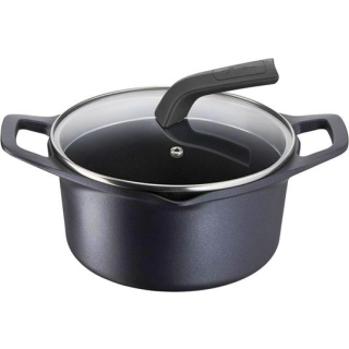 Aroma, Casseruola Cm 20 Fonda con Coperchio Alluminio Pressofuso