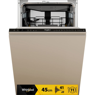 Whirlpool Lavastoviglie 45 Cm, Classe C, 11 Coperti, Terzo Cesto Fisso