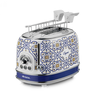 Ariete 155 Tostapane Capri, 810w, 2 Fette, 6 Livelli di Doratura, Vassoio Raccogli Briciole, Funzione Defrost, Espulsione Automatica