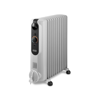 De’longhi Radia-s Easytronic Interno Nero, Bianco 2500 W Riscaldatore Ambiente Elettrico a Olio