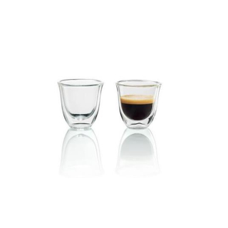 De’longhi 5513214591 Bicchiere da Caffè Trasparente 2 Pz