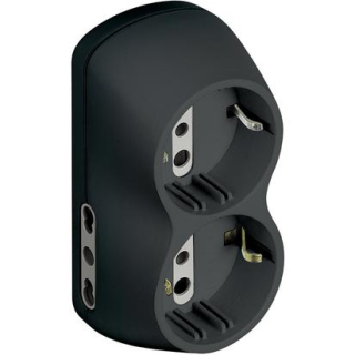 Bticino S3614g Adattatore per Presa di Corrente Antracite