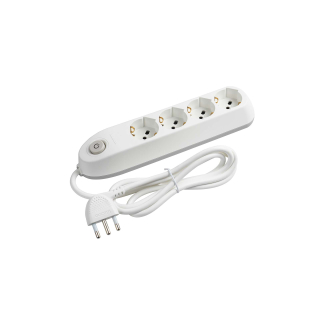 Bticino Poker Prolunghe e Multiple 1,5 M 4 Presa(e) Ac Interno Bianco