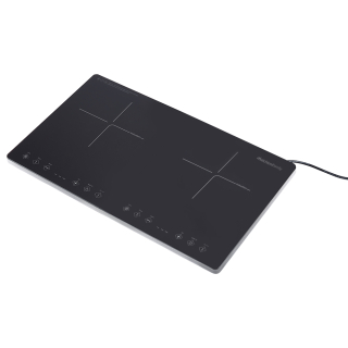 Melchioni 118360034 Piano Cottura Nero da Incasso 58 Cm Piano Cottura a Induzione 2 Fornello(i)