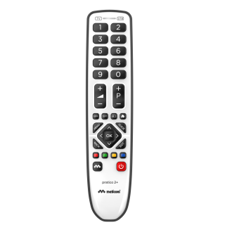Meliconi Gumbody Pratico 2+ Telecomando Ir Wireless Tv, Set-top Box Tv Pulsanti
