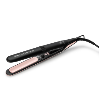 Bellissima Imetec Piastra Creativity Ion, Capelli Lisci o Mossi, Ionizzatore, Rivestimento Ceramica Diamond e Cheratina, 5 Temperature 150/230°c con Funzione Memory
