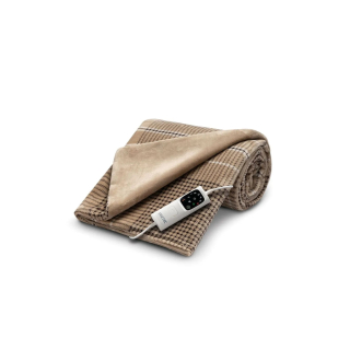 Imetec Caldoplaid Elegance, Plaid Riscaldabile, Morbida Coperta Elettrica, 180x140 Cm, Tessuto Double Face, Risparmio Energetico, Tecnologia Adapto, Rapido Riscaldamento, 6 Temperature, Lavabile