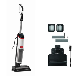 Polti Wd10 Aspirapolvere a Bastone 2 in 1 Ac Secco e Bagnato Hepa Senza Sacchetto 750 W Nero, Bianco