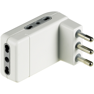 Bticino S3606de Adattatore per Presa di Corrente Tipo L (it) Bianco