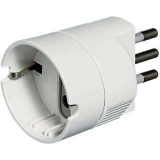 Bticino S3623d Adattatore per Presa di Corrente Bianco