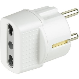 Bticino S3625d Adattatore per Presa di Corrente Tipo C (europlug) Bianco