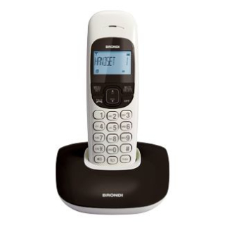 Brondi Nice Telefono Dect Identificatore di Chiamata Nero