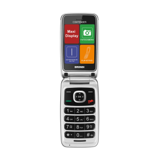 Brondi Contender 7,62 Cm (3") Bianco Telefono per Anziani