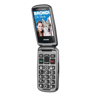 Brondi Brondisicuropl Cellulare 7,11 Cm (2.8") 82 G Nero Telefono con Fotocamera