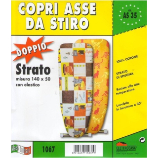 Elettrocasa As35 Rivestimento per Asse da Stiro Cotone Multicolore