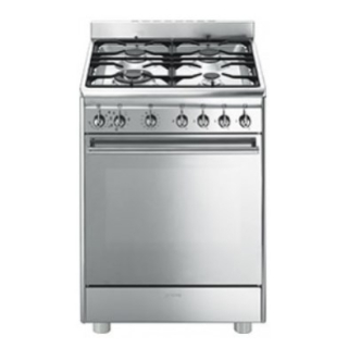 Smeg Cx68mf8-2 Cucina Elettrico Gas Acciaio Inox