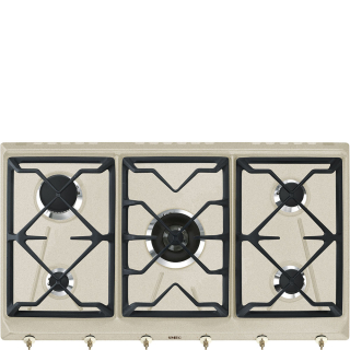Smeg Srv896avogh2 Piano Cottura Avena da Incasso 90 Cm Gas 5 Fornello(i)