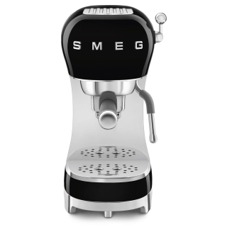 Smeg Macchina da Caffè Espresso Manuale 50's Style – Nero Lucido – Ecf02bleu