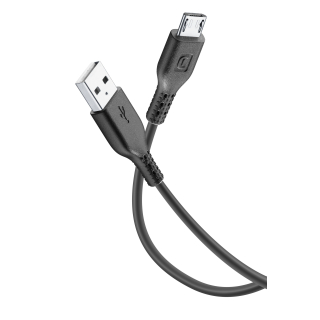 Cellularline Power Cable 200cm - Micro Usb Cavo Micro Usb per Ricarica e Trasferimento Dati
