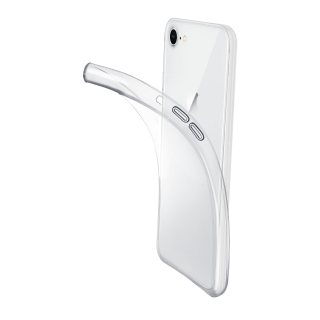 Cellularline Fine - Iphone se (2022) / se (2020) / 8 / 7 Cover in Gomma Morbida Ultra Sottile e Trasparente