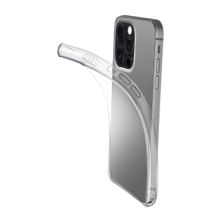 Cellularline Fine - Iphone 13 Pro Cover in Gomma Morbida Ultra Sottile e Trasparente