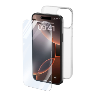 Cellularline Protection Kit - Iphone 16 Pro Kit di Accessori per La Protezione dello Smartphone