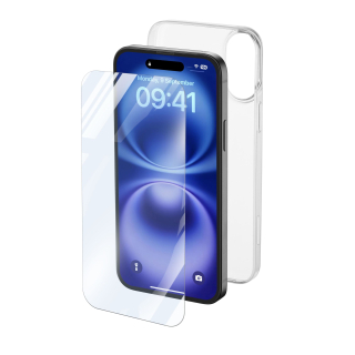 Cellularline Protection Kit - Iphone 16 Plus Kit di Accessori per La Protezione dello Smartphone