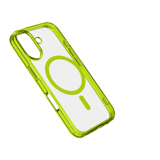 Cellularline Iconic Mag - Iphone 16 Plus Custodia Trasparente con Bordi Colorati Compatibile con Ecosistema Magsafe
