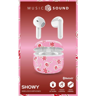 Music Sound Showy Auricolari Bluetooth Tws a Capsula Senza Fili con Custodia di Ricarica in Vari Modelli e Colori