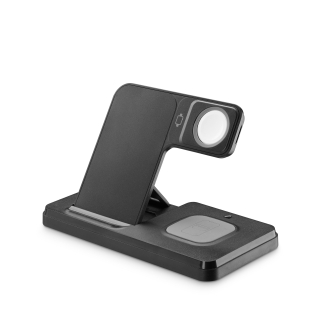 Tech Pop Triple Station 3 in 1 Base di Ricarica Wireless 3in1 da 15w