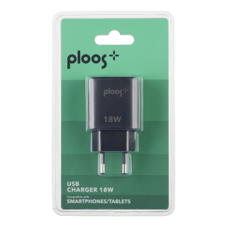Ploos - Usb Adapter 18w - Universal Caricabatterie da Rete Usb-a 18w