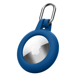 Cellularline Soft Shell Custodia in Silicone Morbido e Resistente per Airtag e Tracy Tag. con Ring Integrato per un Aggancio Pratico a Zaini, Borse e Oggetti Personali.