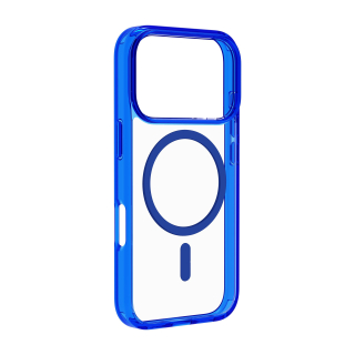 Cellularline Iconic Mag - Iphone 17 Pro Custodia Trasparente con Bordi Colorati Compatibile con Ecosistema Magsafe