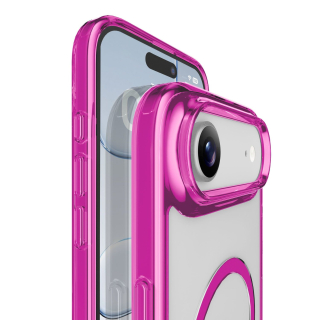 Cellularline Iconic Mag - Iphone Air Custodia Trasparente con Bordi Colorati Compatibile con Ecosistema Magsafe
