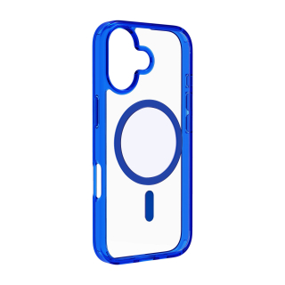 Cellularline Iconic Mag - Iphone 17 Custodia Trasparente con Bordi Colorati Compatibile con Ecosistema Magsafe