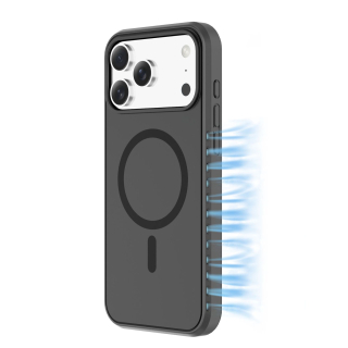 Cellularline Icy Mag - Iphone 17 Pro Max Custodia con Sistema di Dissipazione del Calore e Prese D’aria Integrate, Compatibile con Magsafe e Progettata per Ridurre Il Surriscaldamento dello Smartphone.