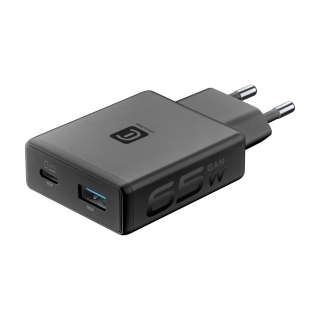 Cellularline Charger Power Lite 65w Slim Dual A+c